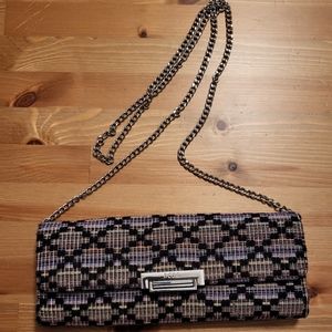 Women's sliver chain crossbody  (BCBG) Multi Color clutch hand bag